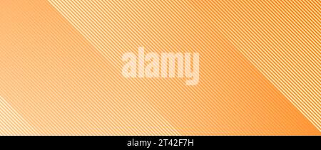 Abstract thin diagonal lines background. Slanted parallel orange stripes wallpaper. Vector geometric tech template texture for banner, poster, presentation, brochure, print, flyer, card, cover Stock Vector