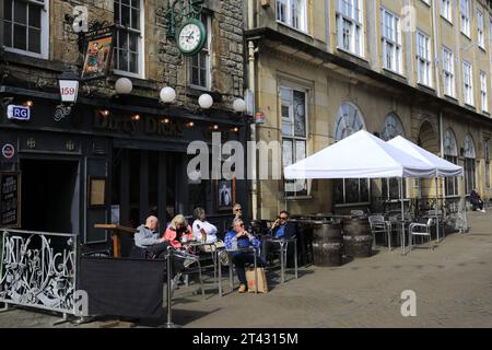 The Dirty Dicks pub, Rose Street, Edinburgh City, Scotland, UK Stock Photo