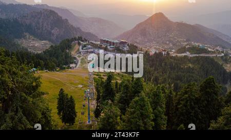 Malam Jabba is a popular tourist destination located in the Swat Valley of Pakistan. Here are some key points about Malam Jabba. Stock Photo