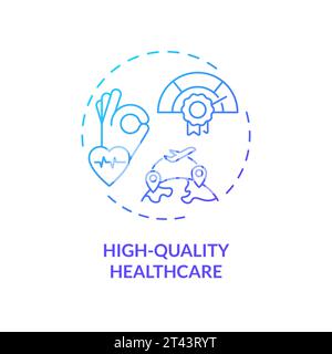 Thin line gradient icon high quality healthcare concept Stock Vector