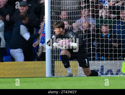 Michael Cooper #1 of Plymouth Argyle /masw/ during the Sky Bet Championship match Ipswich Town vs Plymouth Argyle at Portman Road, Ipswich, United Kingdom, 28th October 2023 (Photo by Stan Kasala/News Images) in, on 10/28/2023. (Photo by Stan Kasala/News Images/Sipa USA) Credit: Sipa USA/Alamy Live News Stock Photo