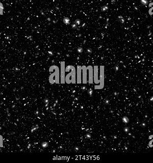 White Snow Falling on Isolated Black Background Stock Photo - Alamy
