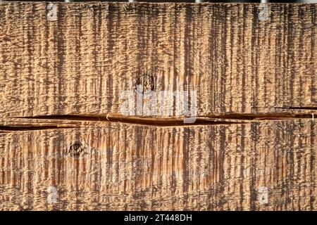 Close up of the rough texture of a wooden fence Stock Photo