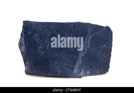 Slate is a foliated metamorphic rock. Sample. Stock Photo