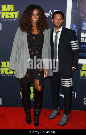 October 27, 2023, Los Angeles, California, USA: LOS ANGELES - OCT 5, 2023: Gelila Bekele, Armani Ortiz at the 2023 AFI Fest - Screening of Maxine's Baby: The Tyler Perry Story at the TCL Chinese Theatre IMAX (Credit Image: © Nina Prommer/ZUMA Press Wire) EDITORIAL USAGE ONLY! Not for Commercial USAGE! Stock Photo