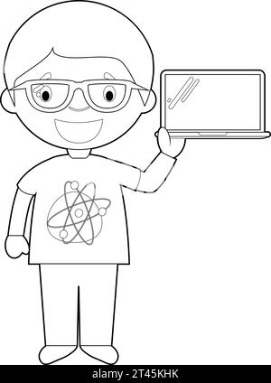 https://l450v.alamy.com/450v/2t45khk/easy-coloring-cartoon-vector-illustration-of-a-programmer-2t45khk.jpg