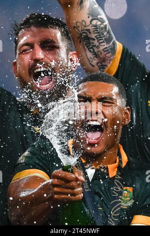 Saint Denis, France. 28th Oct, 2020. Julien Mattia/Le Pictorium - South Africa - New Zealand Rugby World Cup - 28/10/2020 - France/Seine-Saint-Denis/Saint-Denis - South Africa wins the Rugby World Cup 2023 Final at the Stade de France on October 27, 2023. Credit: LE PICTORIUM/Alamy Live News Stock Photo