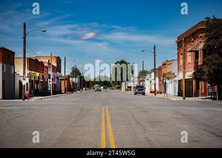 Downtown Filer, Idaho on a Sunday Morning Stock Photo