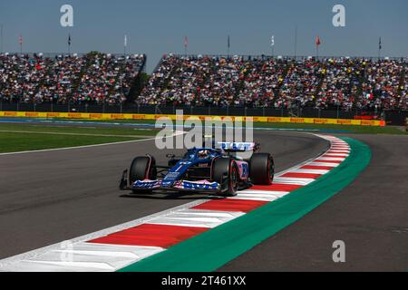 10 GASLY Pierre (fra), Alpine F1 Team A523, action during the 2023 Formula 1 Grand Premio de la Ciudad de, Mexico. , . Formula One World Championship from October 27 to 29, 2023 on the Autodromo Hermanos Rodriguez, in Mexico City, Mexico - Photo DPPI Credit: DPPI Media/Alamy Live News Stock Photo