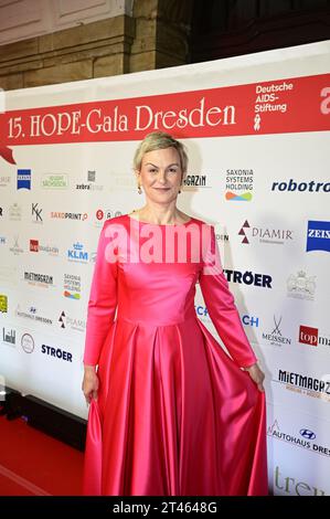 Karen Heinrichs bei der 15. Hope Gala 2023 im Schauspielhaus. Dresden, 28.10.2023 Stock Photo