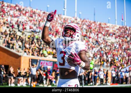 Florida State Running Back Trey Benson (3) Runs After A Catch Against ...