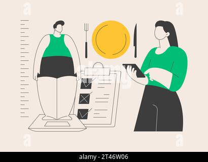 Body Mass Index abstract concept vector illustration. Stock Vector