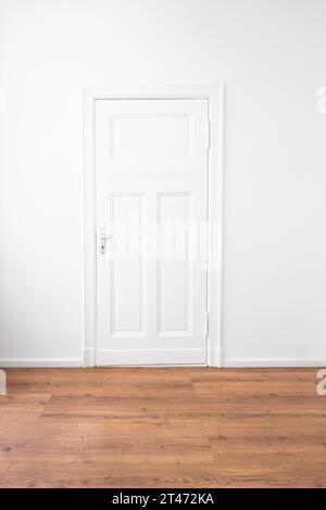 room door in empty apartment or flat Stock Photo