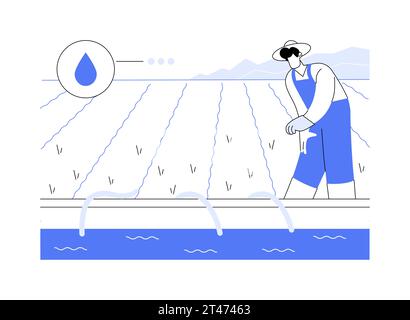 Irrigation systems abstract concept vector illustrations Stock Vector ...