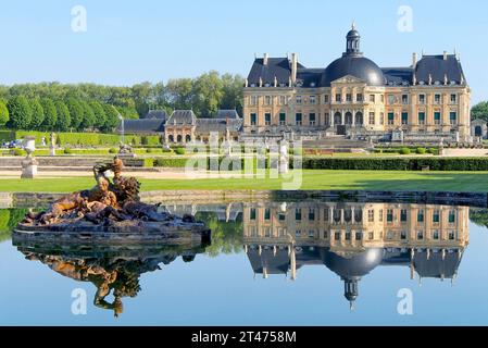 France, Seine-et-Marne (77), Maincy, le château et les jardins de Vaux-le-Vicomte // France, Seine et Marne, Maincy, the castle and the gardens of Vau Stock Photo
