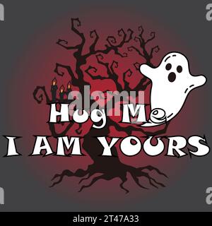The Halloween Horror Ghost Design Stock Vector