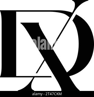 Vector XD, DX logo Stock Vector