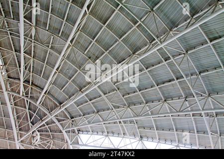 Large steel structure truss, closeup of photo Stock Photo - Alamy