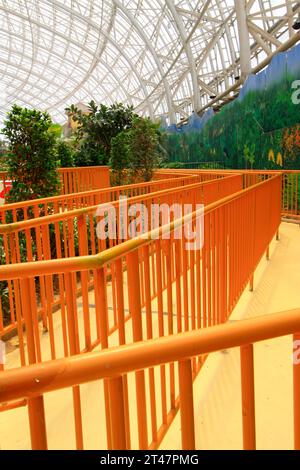 yellow metal railings in a playground, closeup of photo Stock Photo - Alamy
