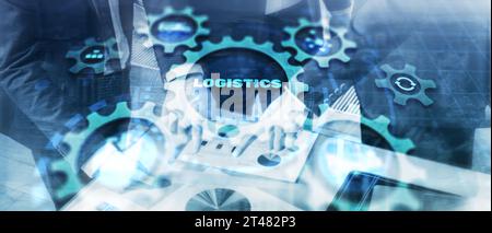 Global logistics network concept. Delivery Planning. Stock Photo