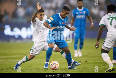 Malcom during the Match Day 11 of the SAFF Roshn Saudi Pro League 2023-24 between Al-Hilal SFC and Al-Ahli SFC at King Fahd International Stadium on October 27, 2023 in Riyadh, Saudi Arabia. Photo by Victor Fraile / Power Sport Images Stock Photo