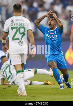 Malcom during the Match Day 11 of the SAFF Roshn Saudi Pro League 2023-24 between Al-Hilal SFC and Al-Ahli SFC at King Fahd International Stadium on October 27, 2023 in Riyadh, Saudi Arabia. Photo by Victor Fraile / Power Sport Images Stock Photo