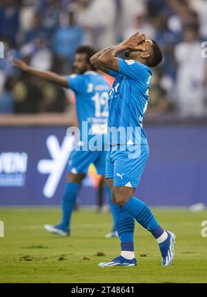 Malcom during the Match Day 11 of the SAFF Roshn Saudi Pro League 2023-24 between Al-Hilal SFC and Al-Ahli SFC at King Fahd International Stadium on October 27, 2023 in Riyadh, Saudi Arabia. Photo by Victor Fraile / Power Sport Images Stock Photo