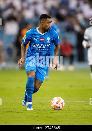 Malcom during the Match Day 11 of the SAFF Roshn Saudi Pro League 2023-24 between Al-Hilal SFC and Al-Ahli SFC at King Fahd International Stadium on October 27, 2023 in Riyadh, Saudi Arabia. Photo by Victor Fraile / Power Sport Images Stock Photo