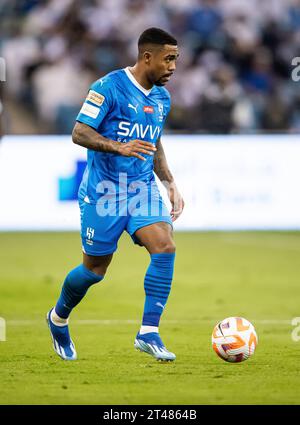 Malcom during the Match Day 11 of the SAFF Roshn Saudi Pro League 2023-24 between Al-Hilal SFC and Al-Ahli SFC at King Fahd International Stadium on October 27, 2023 in Riyadh, Saudi Arabia. Photo by Victor Fraile / Power Sport Images Stock Photo