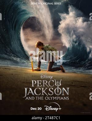 Percy Jackson and the Olympians    Walker Scobell poster Stock Photo