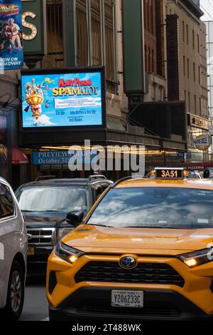 'Monty Python's Spamalot' playing at the St. James Theatre in New York City, 2023, USA Stock Photo