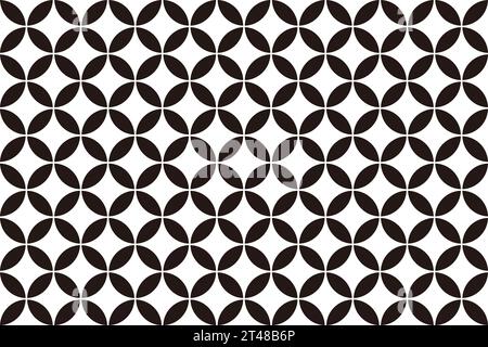 Japanese Vintage Seamless Pattern On A White Background. Vector Illustration. Horizontally And Vertically Repeatable. Stock Vector