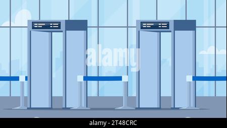 Security gates with metal detector icon Stock Vector Image & Art - Alamy