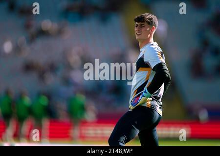 Barcelona, Spain, 28, October, 2023.  Spanish LaLiga EA Sports: FC Barcelona v Real Madrid CF.  Arrizabalaga (25).  Credit: Joan G/Alamy Live News Stock Photo