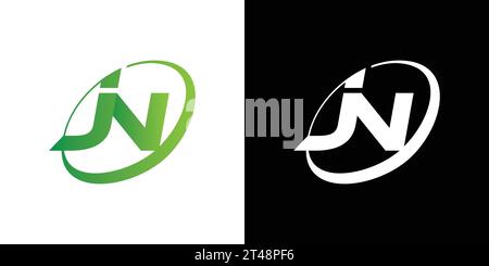 JN logo, JN Monogram, Initial JN Logo, Letter JN logo, Icon, Vector Stock Vector