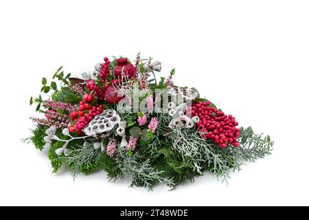 Grave decorations freshly put in place Stock Photo