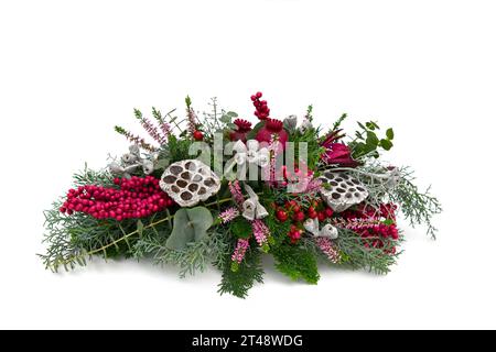 Grave decorations freshly put in place Stock Photo