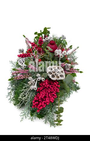 Grave decorations freshly put in place Stock Photo
