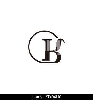 letter kb simple simple rotation logo vector Stock Vector