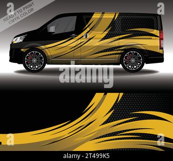 Wrap car decal design custom livery race rally Vector Image Stock ...