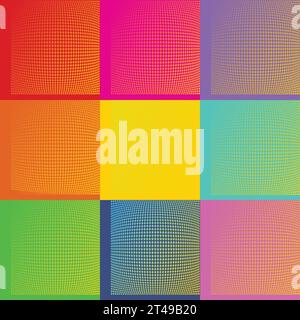 Pop Art Andy Warholbackground with dots,  vector illustration Stock Vector
