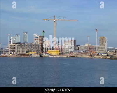 Helsinki under construction Stock Photo
