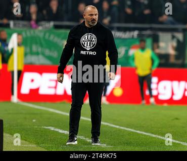 Budapest, Hungary. 21st September, 2023. Dejan Stankovic, head coach of Ferencvarosi  TC reacts during the UEFA Europa Conference League 2023/24 Group F match  between Ferencvarosi TC and FK Cukaricki at Groupama Arena