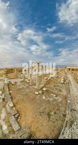 The ancient city of Laodicea in Turkey is home to Temple A, a significant archaeological site. Laodicea is mentioned in the New Testament's Book of Stock Photo