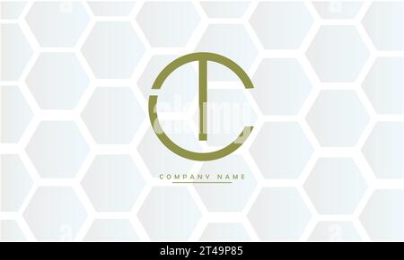 CT, TC Abstract Letters Logo Monogram Stock Vector