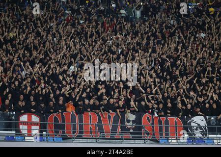 Naples, Campania, Italy. 29th Oct, 2023. During the Italian Serie A Football match SSC Napoli vs AC Milan on November 29, 2024 at the Diego Armando Maradona Stadium in Naples.In Picture: .Supporters milan (Credit Image: © Fabio Sasso/ZUMA Press Wire) EDITORIAL USAGE ONLY! Not for Commercial USAGE! Credit: ZUMA Press, Inc./Alamy Live News Stock Photo