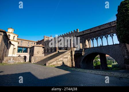 Palace of the Popes in Viterbo - Italy Stock Photo