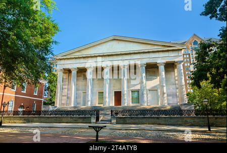 Historic Second Bank of the United States in Philadelphia, Pennsylvania Stock Photo