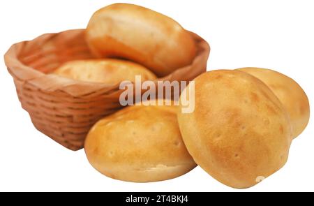 Small round vanilla bread very popular in Denmark Stock Photo