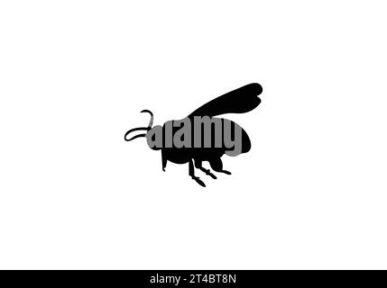 Barbut s Cuckoo Bumblebee minimal style icon illustration Stock Vector